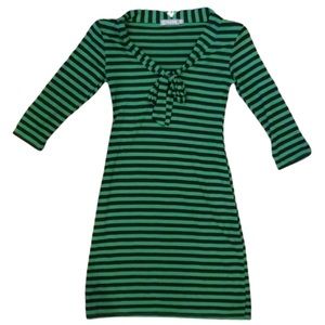 Green & Black, Bow, Dress, Alternative, Goth